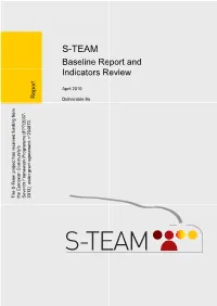 S-TEAM Baseline Report and Indicators Review