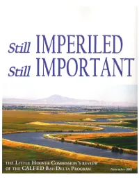 Still Imperiled, Still Important: the Little Hoover Commission's Review of the CALFED Bay-Delta Program (Report #183, Novemb