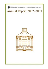 Annual Report 2002–2003