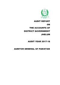 Audit Report on the Accounts of District Government Jhelum