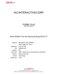 Iac/Interactivecorp
