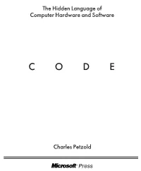 The Hidden Language of Computer Hardware and Software Charles