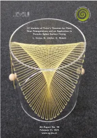 27 Variants of Tutte's Theorem for Plane Near-Triangulations and an Application to Periodic Spline Surface Fitting