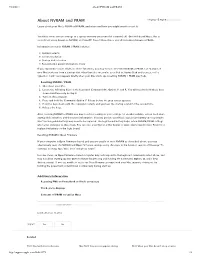 About NVRAM and PRAM