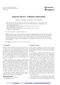 Hyperion-Iapetus: Collisional Relationships
