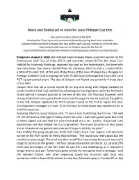 Mane and Rashid Set to Clash for Louis Philippe Cup Title