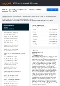 426 Bus Time Schedule & Line Route