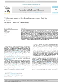 A Bibliometric Analysis of H. J. Eysenck's Research Output Clarifying Controversy