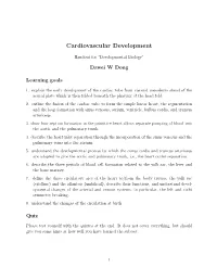 Cardiovascular Development