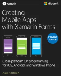 Creating Mobile Apps with Xamarin.Forms