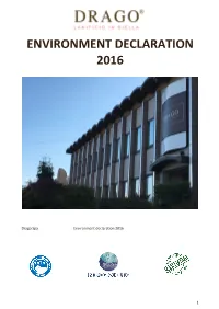 Environment Declaration 2016