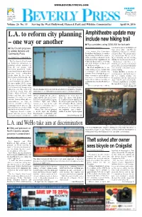 L.A. to Reform City Planning – One Way Or Another