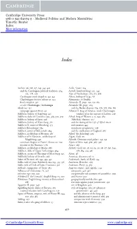 Medieval Polities and Modern Mentalities Timothy Reuter Index More Information