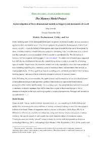 Models As Triggers and Documents of Recall