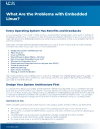 What Are the Problems with Embedded Linux?