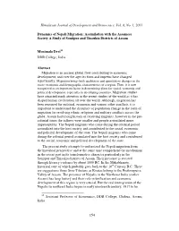 Dynamics of Nepali Migration: Assimilation with the Assamese Society a Study of Sonitpur and Tinsukia Districts of Assam