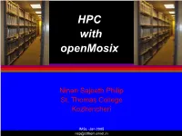 HPC with Openmosix