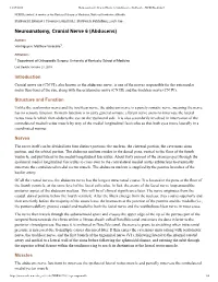 Neuroanatomy, Cranial Nerve 6 (Abducens) - Statpearls - NCBI Bookshelf