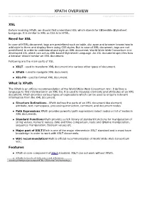 Xpath Overview