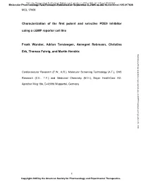Characterization of the First Potent and Selective PDE9 Inhibitor Using A