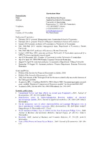 Curriculum Vitea