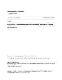 Detonation Confinement in a Radial Rotating Detonation Engine