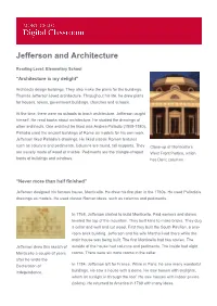Jefferson and Architecture