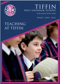 Teaching at Tiffin