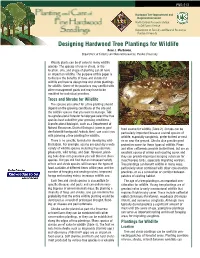 Designing Hardwood Tree Plantings for Wildlife Brian J