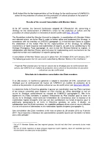 Draft Action Plan for the Implementation of The