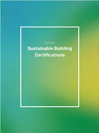 Guide to Sustainable Building Certifications