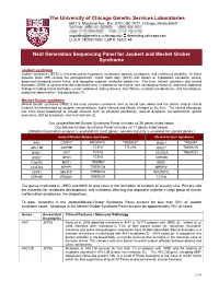 Information Sheet on Ciliopathy Testing