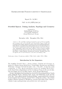 Stratified Spaces: Joining Analysis, Topology and Geometry