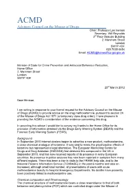 ACMD Statment of Evidence