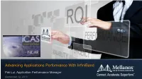 Advancing Applications Performance with Infiniband