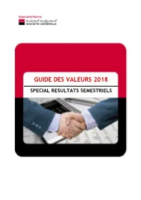 Guide Des Valeurs 2018
