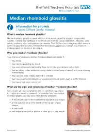 Median Rhomboid Glossitis