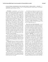 State of Small Instruments for Nano-Spacecraft Applications – a Review