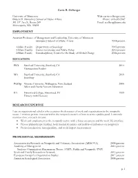 Carrie R. Oelberger P. 1 University of Minnesota Hubert H. Humphrey