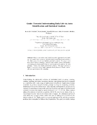 Guide: Towards Understanding Daily Life Via Auto- Identification and Statistical Analysis