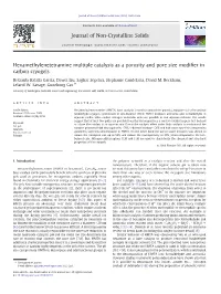 Hexamethylenetetramine Multiple Catalysis As a Porosity and Pore Size Modifier in Carbon Cryogels