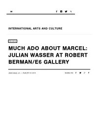 Julian Wasser at Robert Berman/E6 Gallery