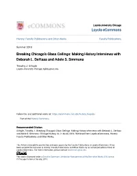 Making History Interviews with Deborah L. Dehaas and Adele S