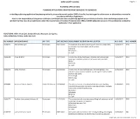 Report Weekly Lists Planning Applications Granted