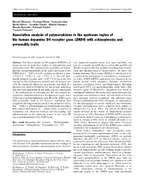 (DRD4) with Schizophrenia and Personality Traits