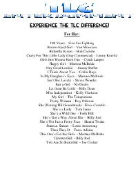 Experience the Tlc Difference!