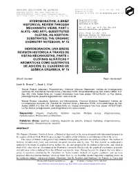Hydroboration, a Brief Historical Review Through