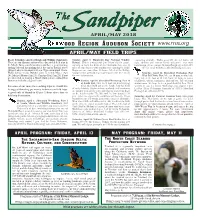 To View the Apr/May Issue of the Sandpiper (Pdf)