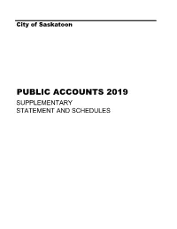 2019 Public Accounts: Supplementary Statement and Schedule