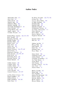 Author Index